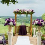 outdoor wedding hilltop